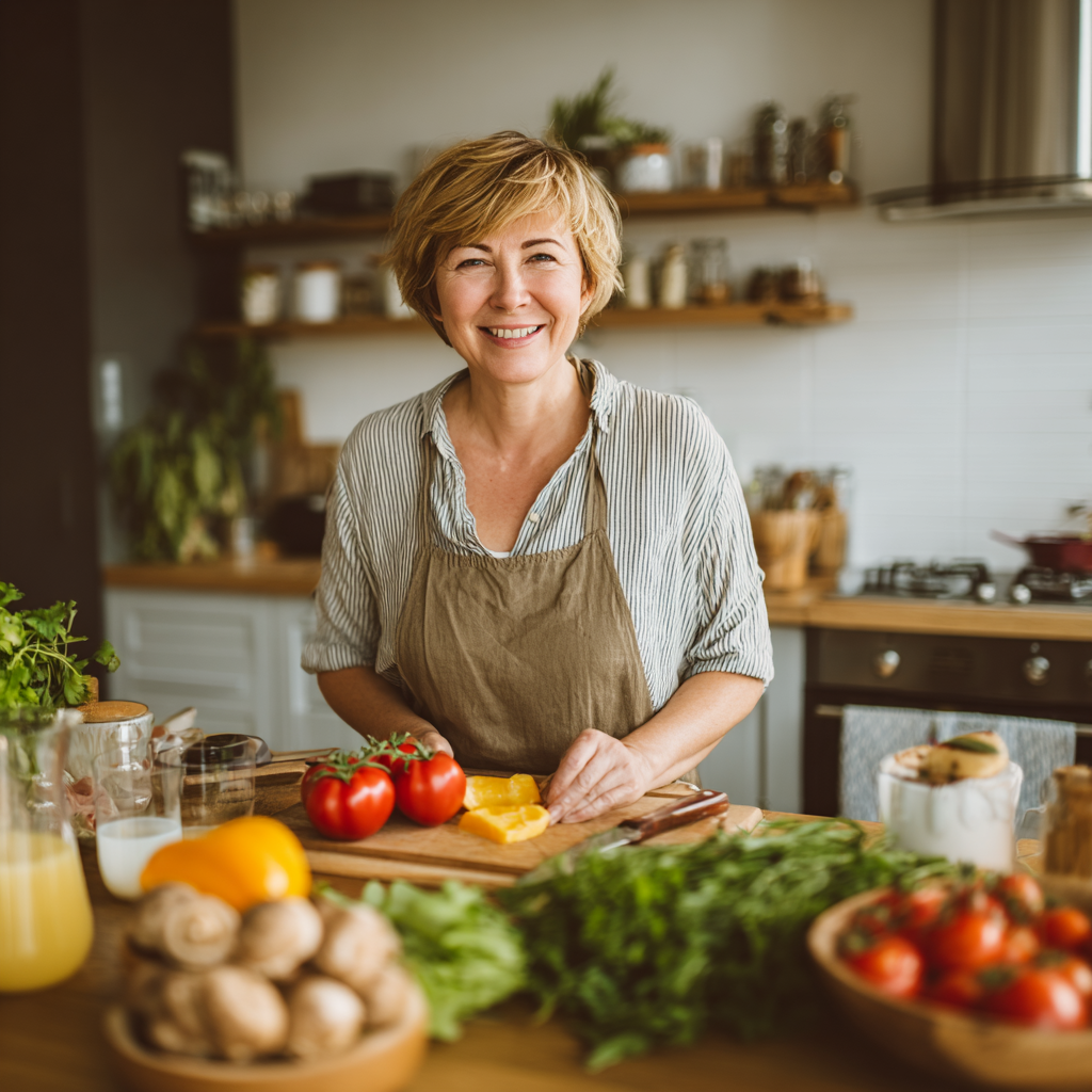 Group of diverse Ukrainian adults of different ages exercising outdoors, smiling and enjoying physical activity together